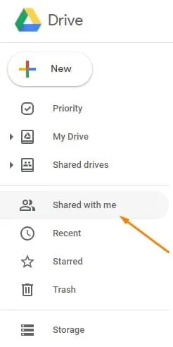 Google Drive Shared