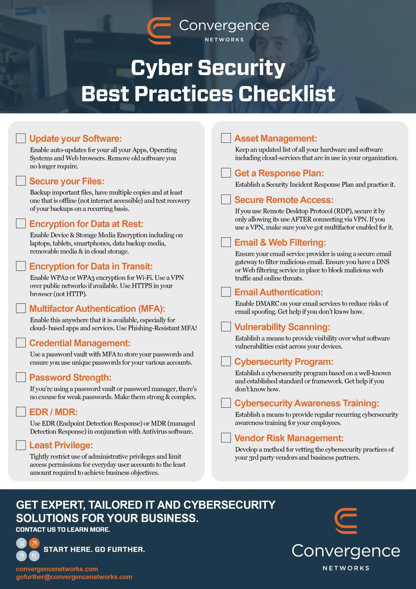 Cybersecurity Best Practices Checklist