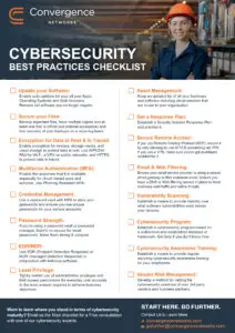 Cybersecurity best practices checklist for manufacturing sector