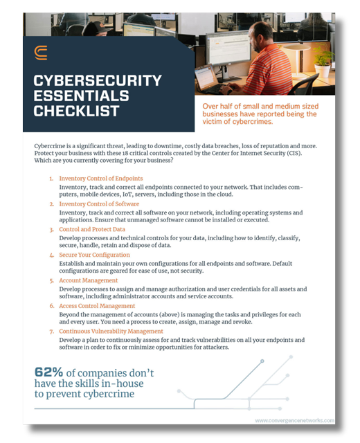 Cybersecurity Essentials Download - Convergence Networks