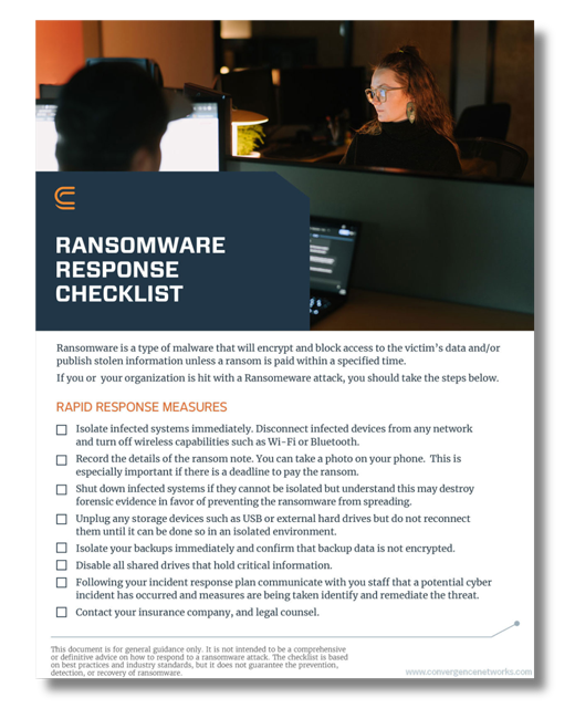 Ransomware Response Download - Convergence Networks
