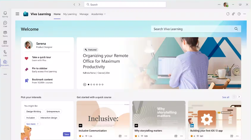 Viva Learning - Employee Engagement - Convergence Networks